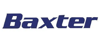 A blue and white logo of the company maxtel.